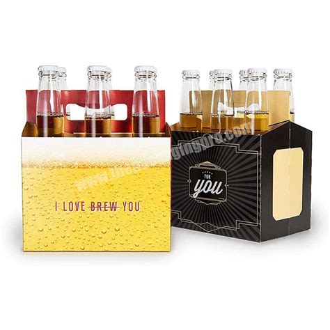 4 Pack Beer Carrier Cardboard Beer Carrier Foldable Beer Carrier