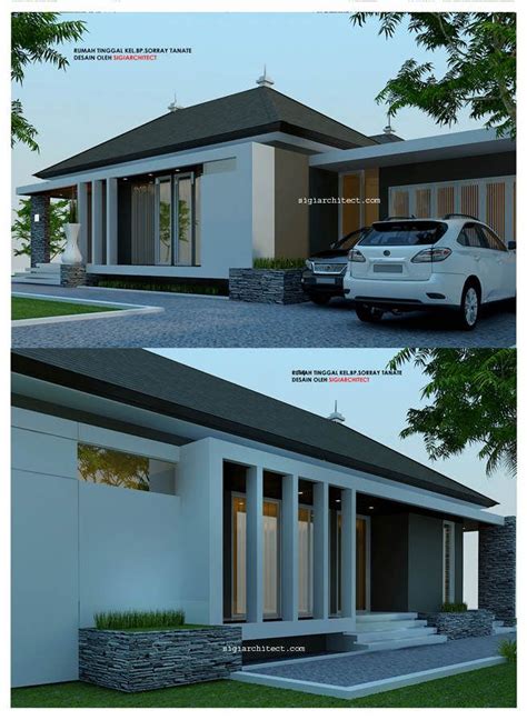 Keren sekali bukan 45 desain garasi mobil minimalis, modern, dan unik di atas? Desain rumah 1 Lantai Minimalis Modern | Rumah minimalis ...