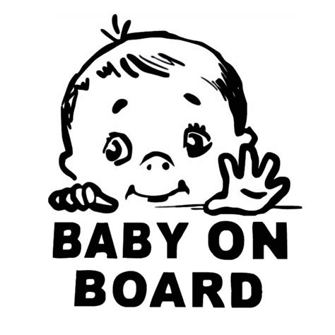 131152cm Lovely Child Baby On Board Safety Sign Car Stickers And
