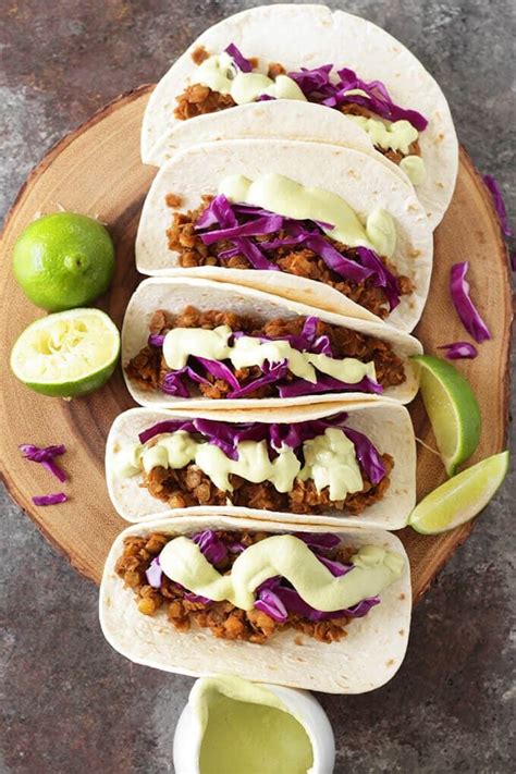 Easy Vegan Lentil Tacos Karissas Vegan Kitchen Recipe Vegan Kitchen Vegan Dinners