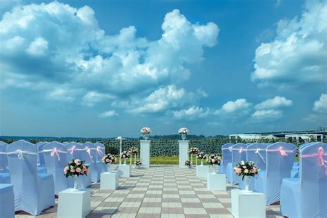 Premium Photo Wedding Ceremony Under Open Sky
