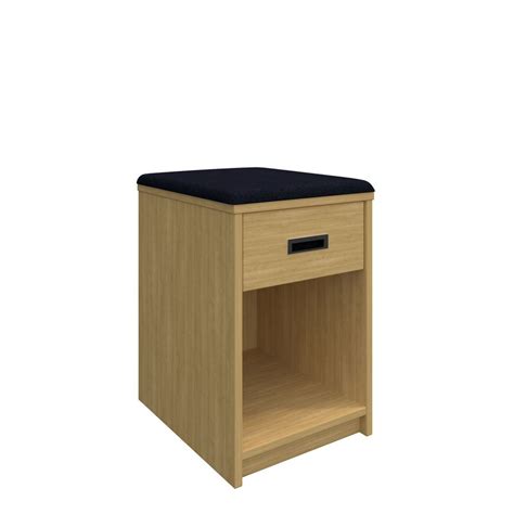 1 Drawer Pedestal Nightstand With Top Cushion Dgndr 106s Foliot Furniture
