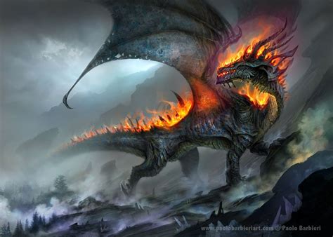 Dragon King Paolo Barbieri Art Fantasy Dragon Dragon King Dragon