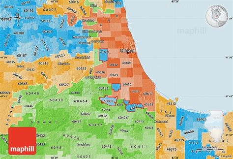 Political Shades Map Of Zip Codes Starting With 608