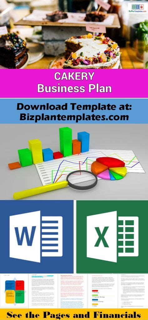 Cakery Business Plan Easy To Use Word And Excel Template Documents Set