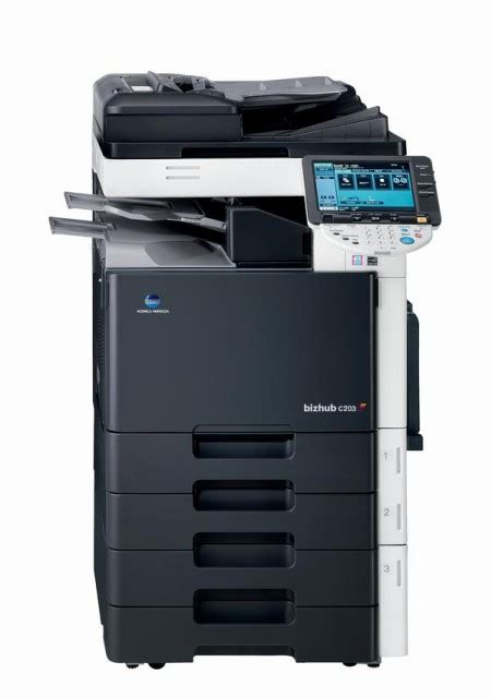 Find everything from driver to manuals from all of our bizhub or accurio products. KONICA MINOLTA BIZHUB C203