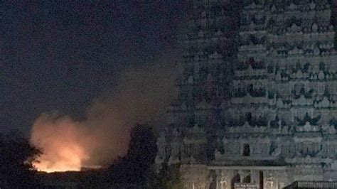 Fire Breaks Out In Madurais Meenakshi Temple 40 Shops Gutted