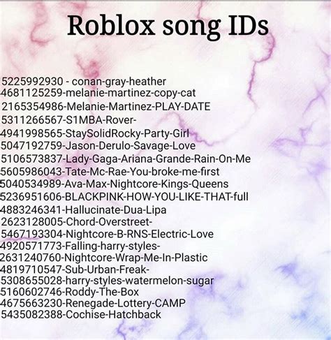 Pin On Roblox Song Ids