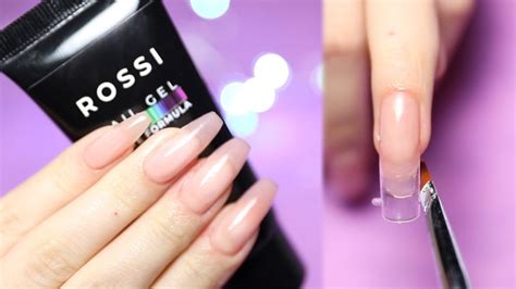 Will not harm your nails; POLYGEL Coffin Nails - Rossi Nail Gel TUTORIAL - YouTube