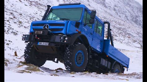 2019 Mercedes Unimog U 4023 Snow Off Road Driving Youtube