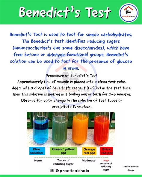Benedicts Test For Reducing Sugars Kennedysrmathis