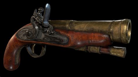 Artstation Flintlock Blunderbuss Cloak Pistol