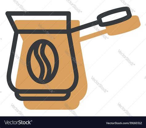 Coffee In Cezve On A White Background Royalty Free Vector