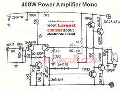 Some circuits would be illegal to operate in most countries and others are dangerous to construct and should not be attempted by the inexperienced. 400W and 800W Power Amplifier Circuit | Audio amplifier, Hifi amplifier, Circuit diagram