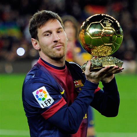 Lionel Messi Poses With 4 Ballon Dor Awards Before Fc Barcelona
