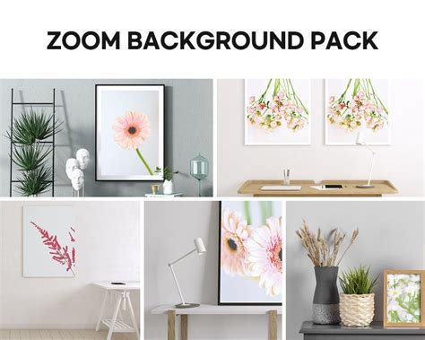 Office Zoom Background Image Pack Virtual Meetings Background Etsy Canada