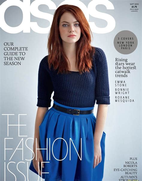 Teencelebbuzz Emma Stone Covers Asos Magazine