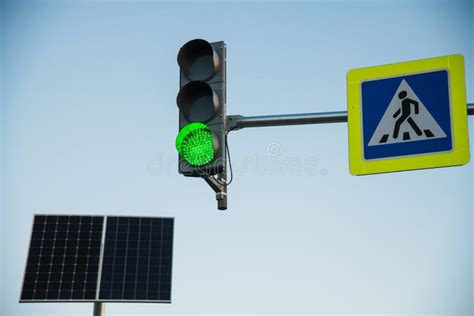 Traffic Light At The Pedestrian Crossing Stock Photo Image Of