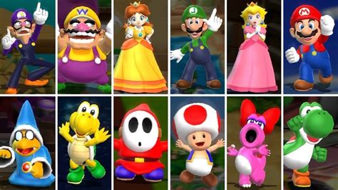 Mario Party 9 All Characters Youtube