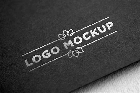 silver logo mockup branding mockups creative market
