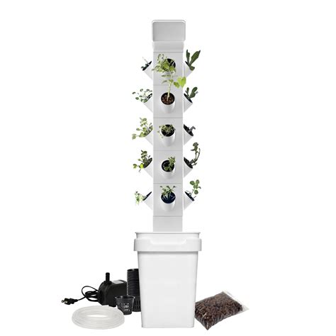 Exo Hydroponics 5 Tier Vertical Garden Planter Tower Vertical