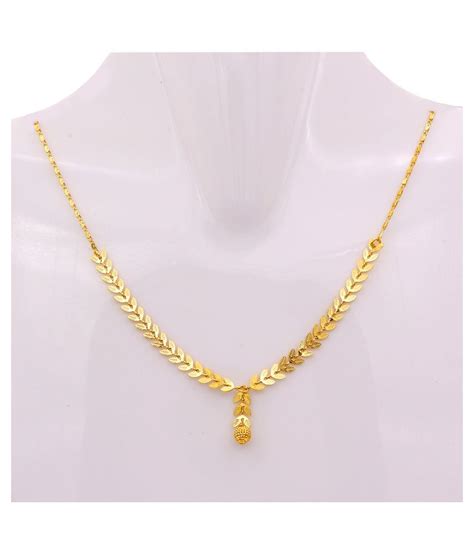 Ambika Traditional Gold Plated Leaf Inspired Mangalsutra For Women Buy