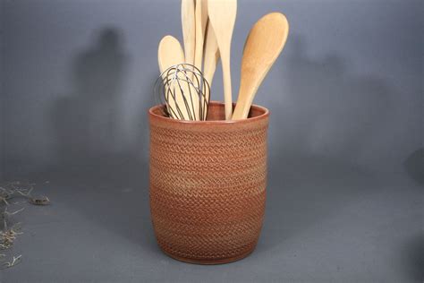 Target/kitchen & dining/kitchen utensil crock (137)‎. Utensil holder from HurricanePottery.etsy.com | Utensil ...