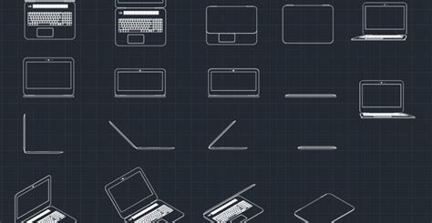 Laptop computer 3d drawing on white background stock. Laptops | | CAD Block And Typical Drawing For Designers