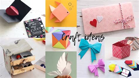 10 Lovely Paper Crafts Diy Craft Ideas Art All The Way Youtube