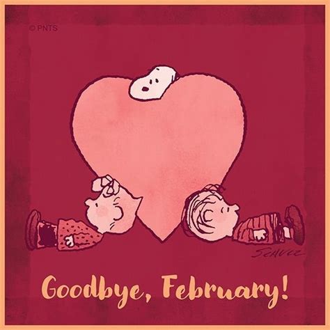 Snoopy And The Peanuts Gang On Instagram Goodbye February Snoopy