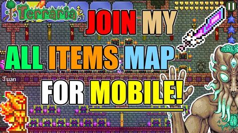 Terraria How To Join My Mobile All Items Server Modded Stacks