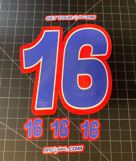 Custom Number Stickers Die Cut Rc Swag Stickers T Shirts