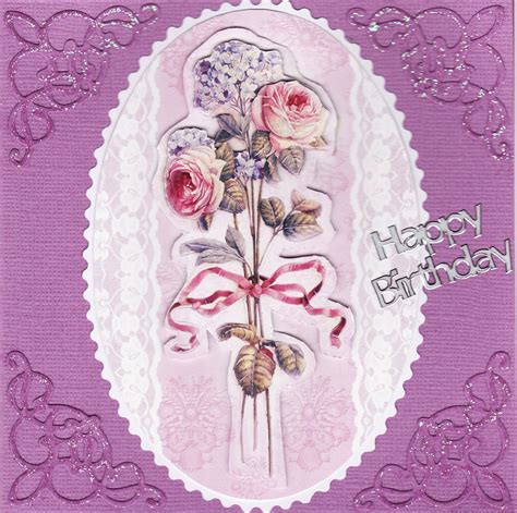 3d Floral Bouquet Birthday Card By Tassie Scrapangel Birthday Cards
