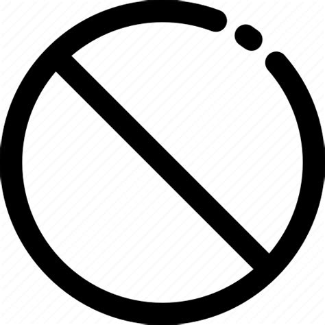 Forbidden Not Available Prohibition Icon