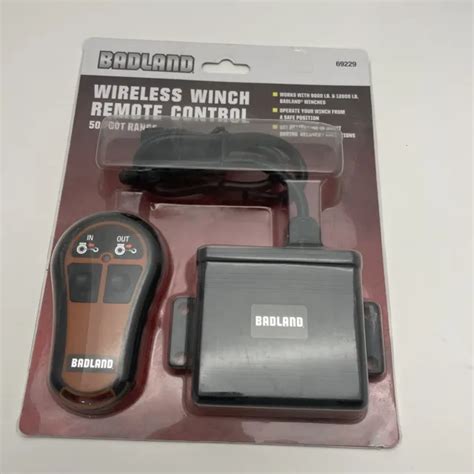 Weather Resistant Badland Winches Wireless Winch Remote Control 50 Feet