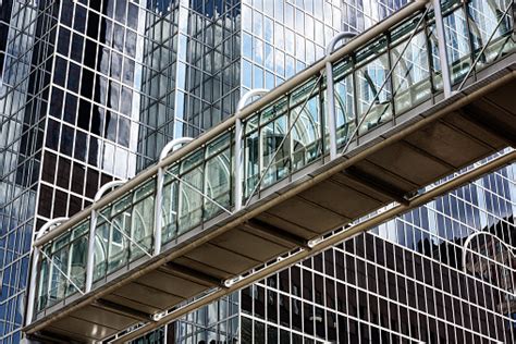 Elevated Walkway Chicago Board Of Trade Stock Photo And More Pictures Of