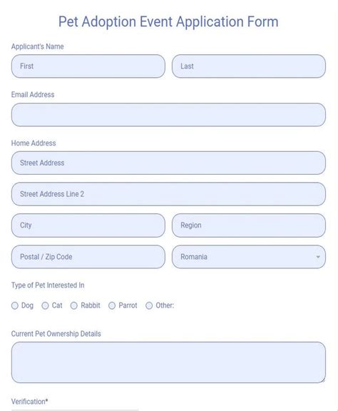 Free Online Animal Intake Form Template 123formbuilder