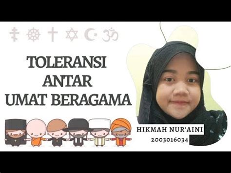 TOLERANSI ANTAR UMAT BERAGAMA YouTube