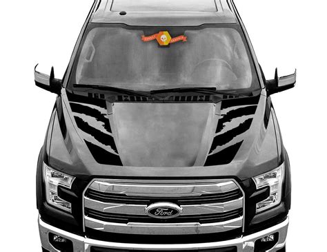 205 Ford Racing Stripe Decals Ford F 150 And Raptor Hood Graphics 2015
