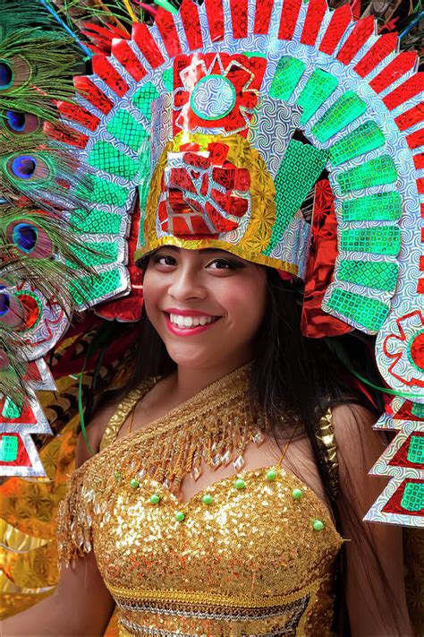Mexican Day Parade 9182016 Female Marcher Intraditional Dress Photograph By Robert Ullmann