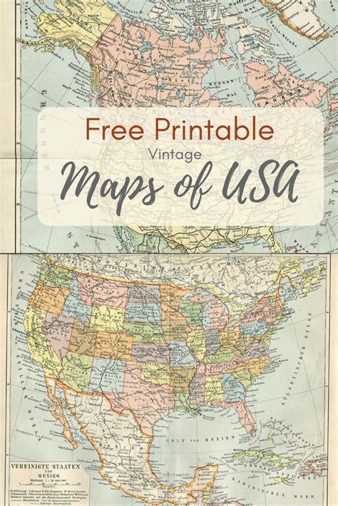 Wonderful Free Printable Vintage Maps To Download Doe Het Zelf En