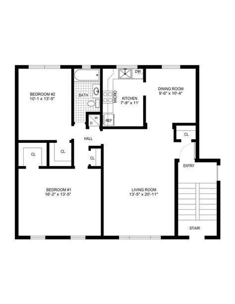 Simple Floor Plan With Measurements Easy Show