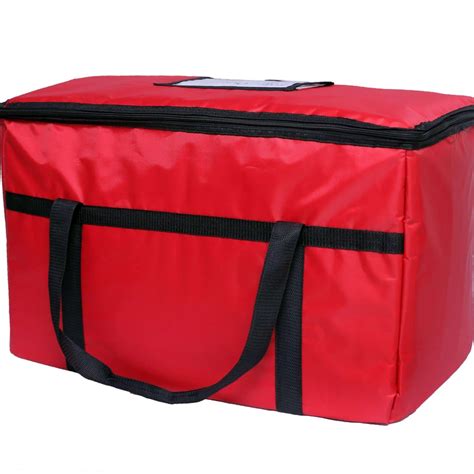 Red Insulated Food Delivery Bags Restaurant Linen Store