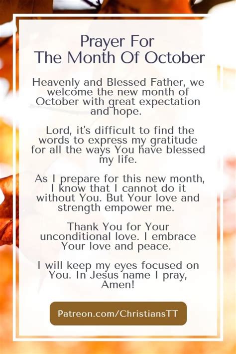 Prayer And Declarations For The Month Of October 2023 Christianstt