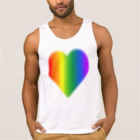 Gay Pride Shirt Men S Rainbow Love Tank Top Zazzle