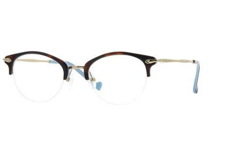order online women tortoiseshell half rim mixed materials browline eyeglass frames model
