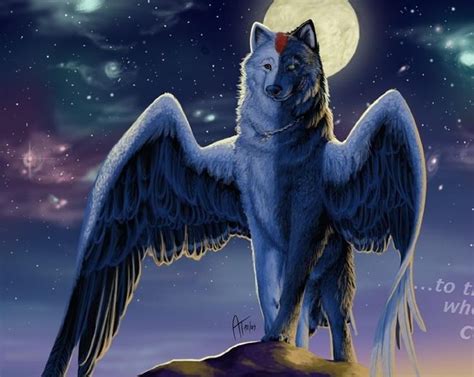 How To Draw Wolves With Wings Davidbabtistechirot