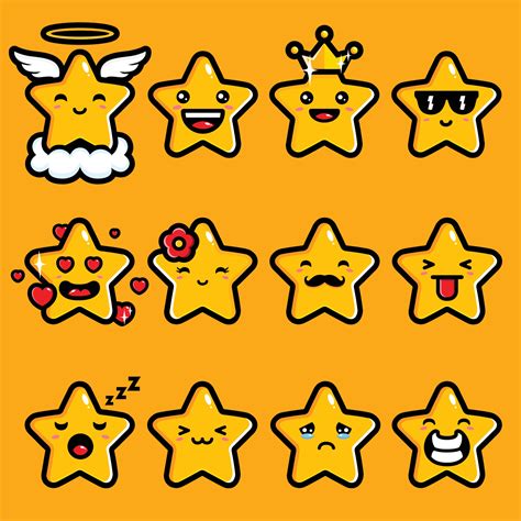 Cute Star Emoji Vector Design 3167077 Vector Art At Vecteezy