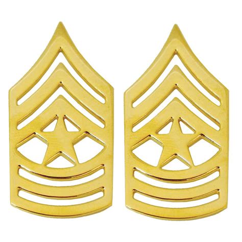 Army Pin On Ranks Gold Black And Silver For Service Uniforms Tagged