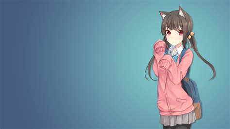 Hd Anime Cat Girl Wallpapers Wallpaper Cave